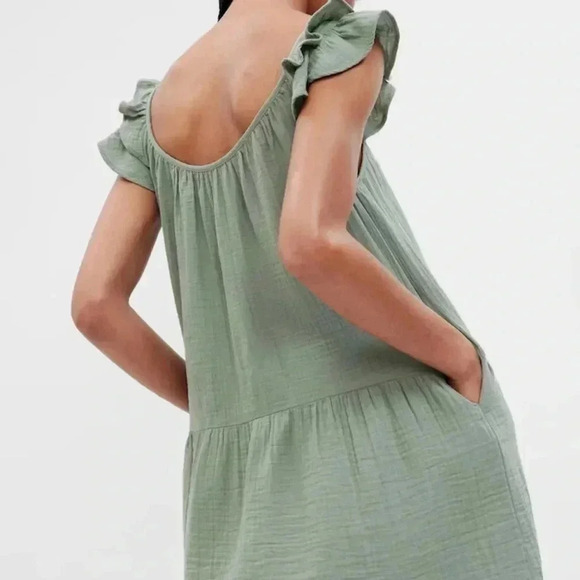 GAP Crinkle Gauze Mini Dress NWT - Picture 3 of 8